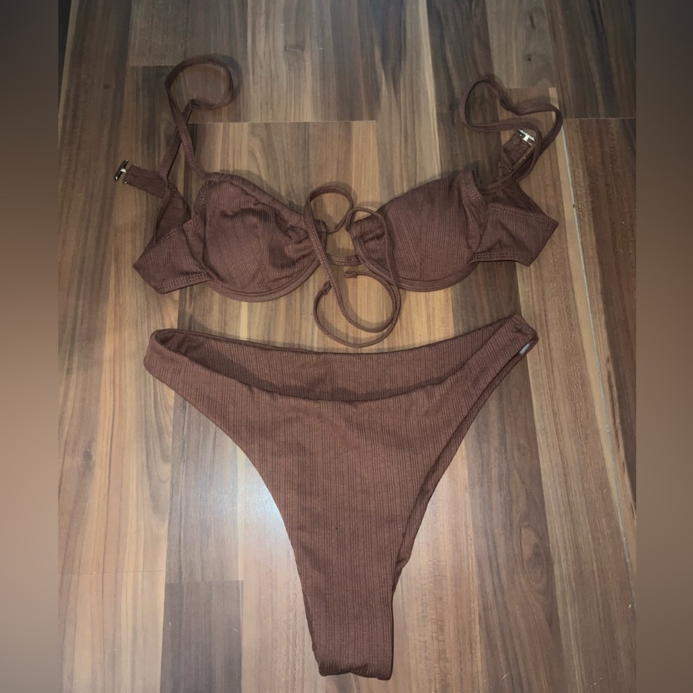 Shein, two piece bikini, top fits like an extra small, bottoms fit like a small